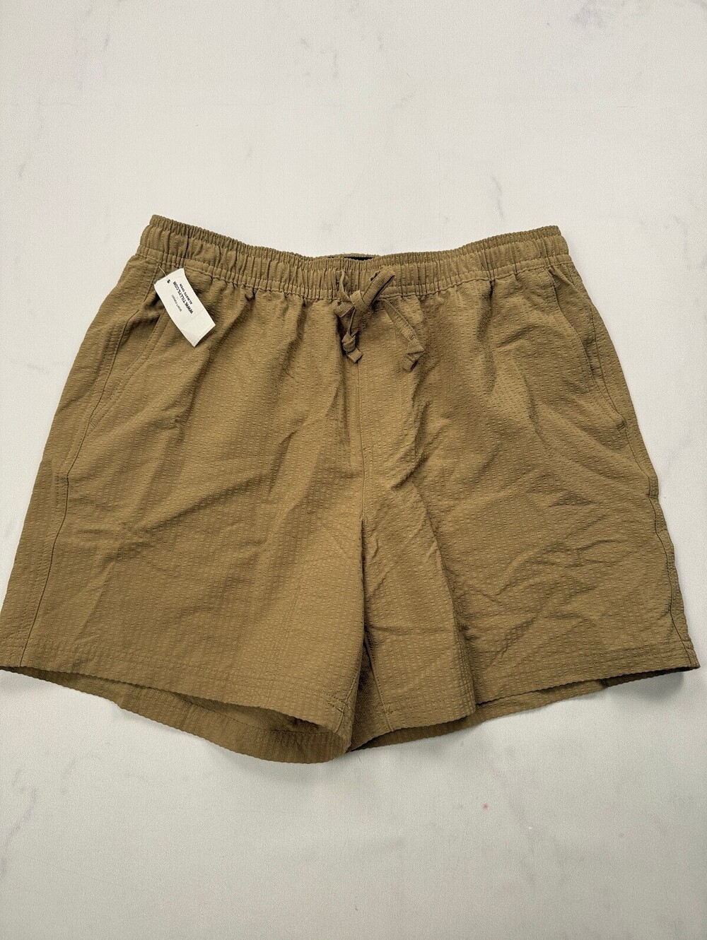 Rsq Pull On Athletic Shorts Khaki Modern Adjustable - Mens S
